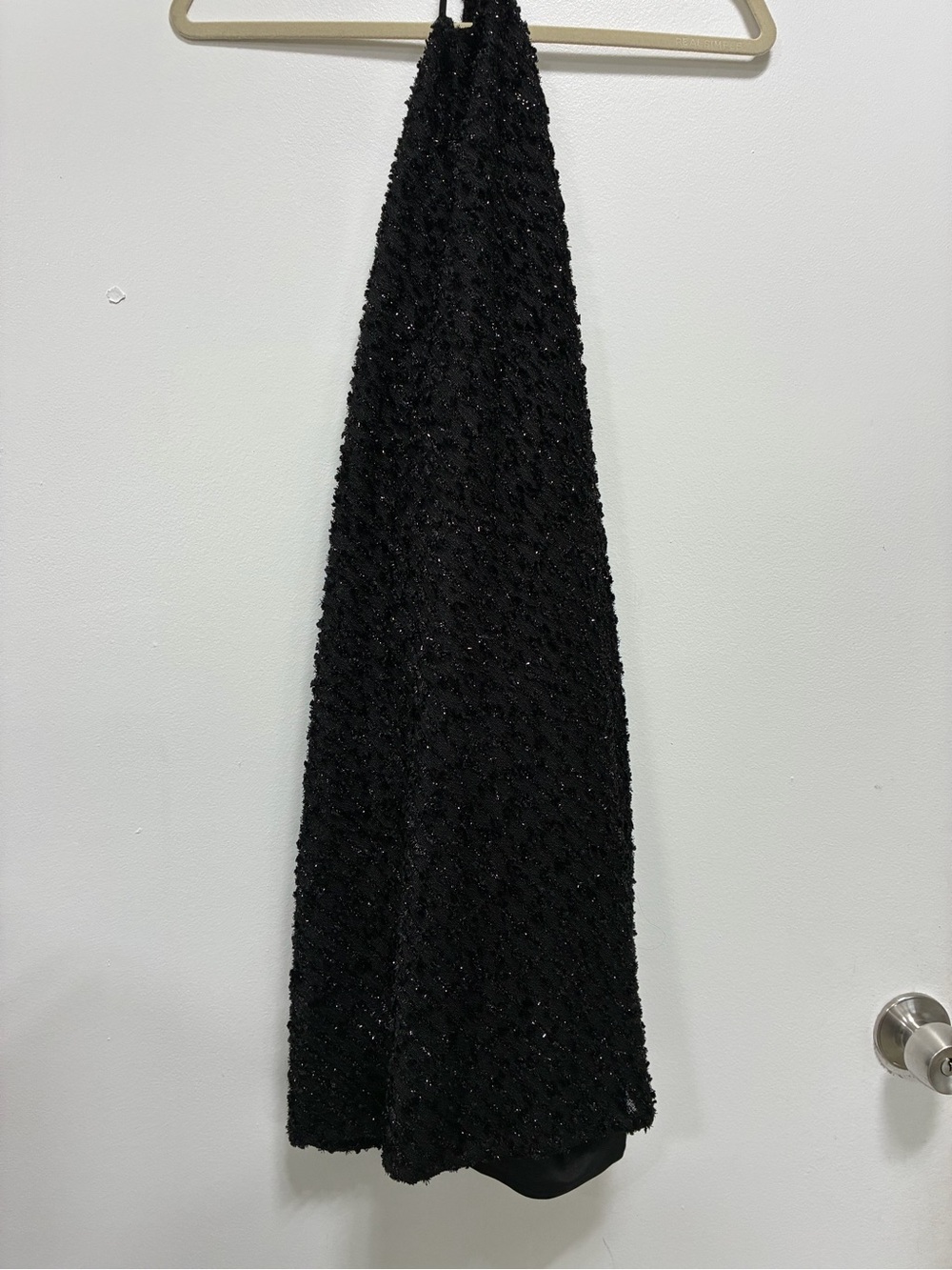 NBD Black Beaded Halter Mini Dress - Picture 5 of 10
